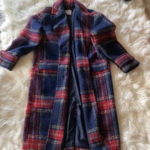 Women M Old Navy flannel coat